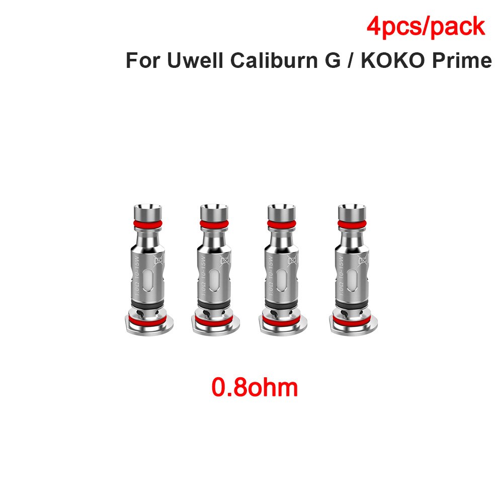 Bobina de cartucho Uwell Original, para Uwell Caliburn / Caliburn G / KOKO: G 4coils 0.8ohm