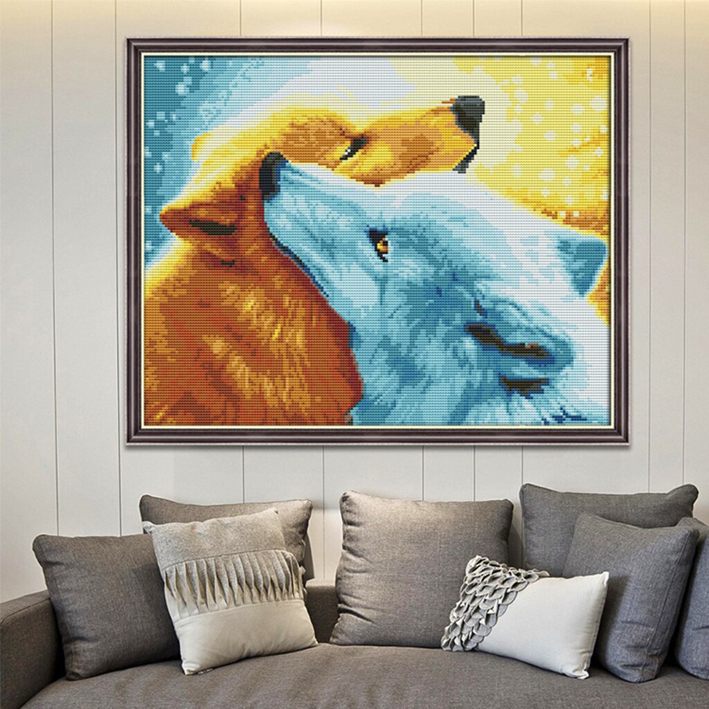 Cross Stitch Kits Dimensions 11 14 Counted Stamped for Kids Art Works