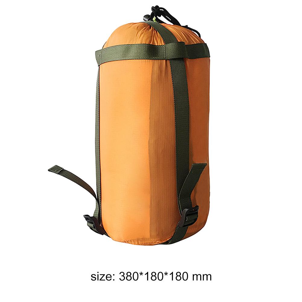 Sleeping Bag Storage Bag Delicate Texture Portable Travel Hammock Storage Bags Camping Sleeping Bag Compression Packs: Yellow