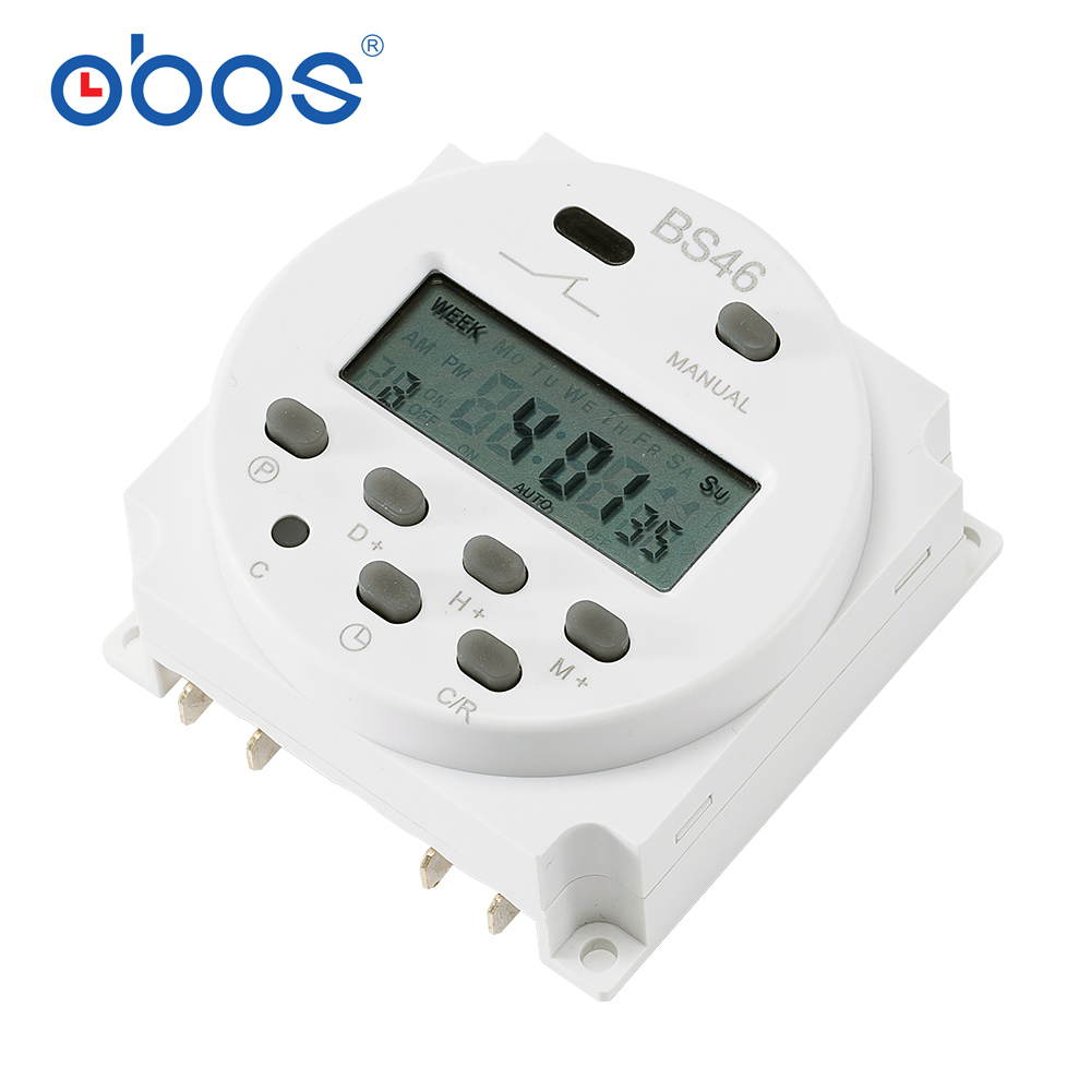 Timer 220V 110V 24V 12V CN101A Digital LCD Timer Programmable Relay Time Switch 16A CN101