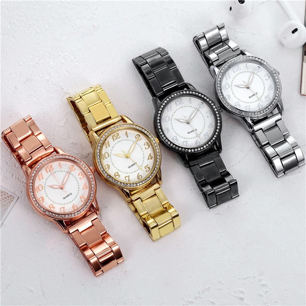 Quartz Horloges Luxe Horloge Quartz Horloge Rvs Dial Casual Bracele Horloge Horloges Klok Relojes Feminino