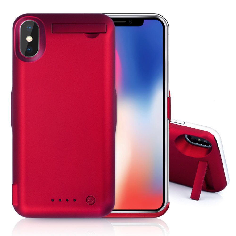 Araceli for iphone x batterideksel 10000 mah smart laderdeksel telefonstativ for iphone x batterideksel