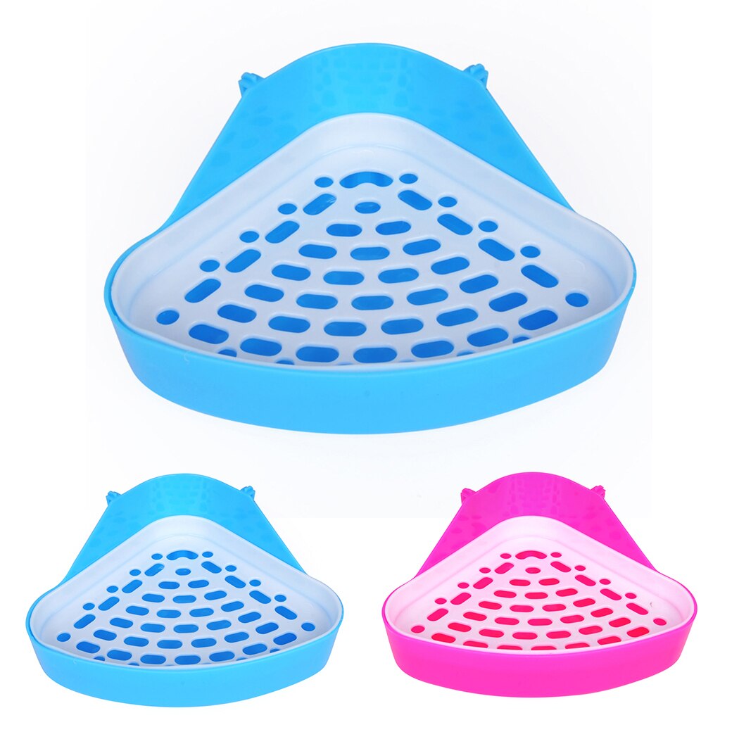 Toilettes pour animaux domestiques, toilettes pour Hamster, Portable, pour l'entraînement des animaux domestiques, facile à nettoyer, petit Animal triangulaire, fournitures de nettoyage pour animaux de compagnie, 1 pièces