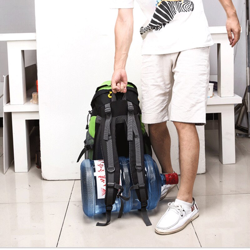 50L Outdoor Travel Bag Load Bearing Climbing Backpack Thickened Strap Camping Bags Waterproof Large Capacity Hiking Rucksack