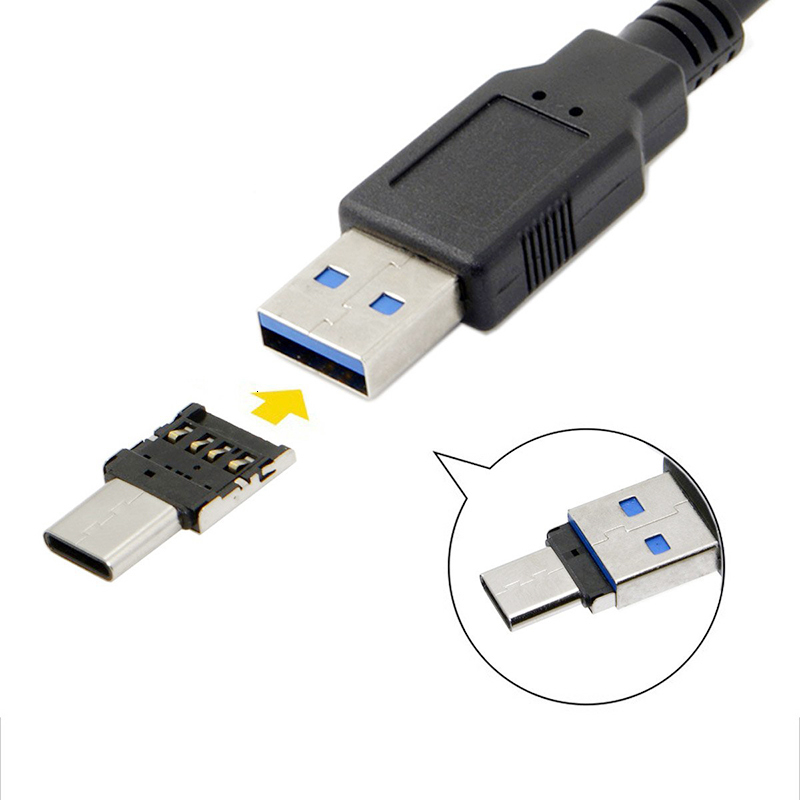 Adattatore Ricarica + Trasferimento dati Micro USB da femmina a USB Tipo C Maschio - Akashi - Italiano