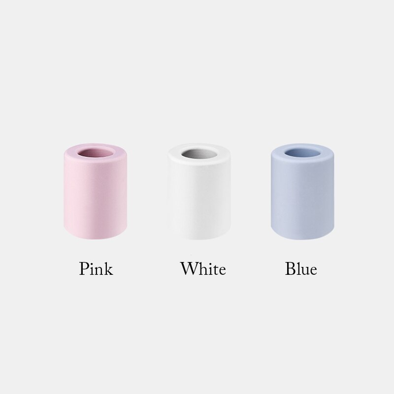 2 stuks mini reis tandenborstelhouder zonder kalkaanslag, natuurlijk materiaal, diatomeeënaarde, absorbeert snel water, huisdecoratie, blauw-witte kleur