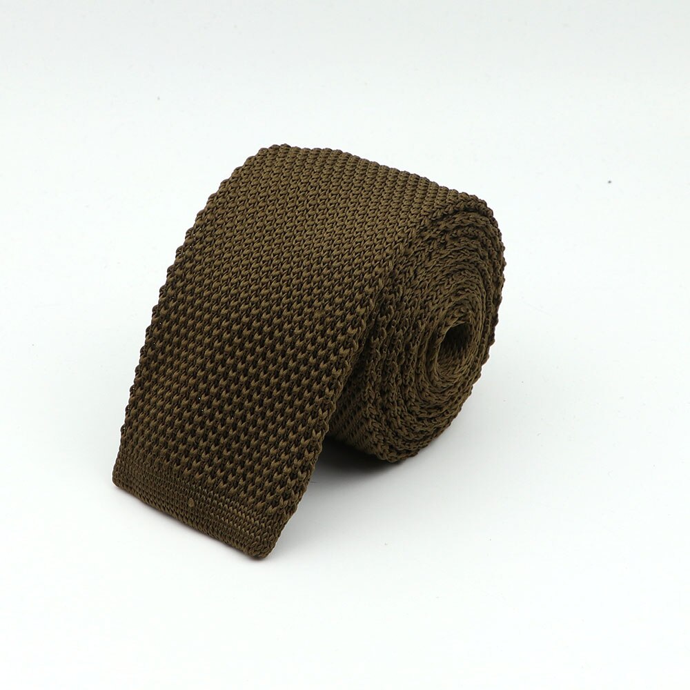 Corbata de punto para hombre, corbatas finas de tejido liso y colorido, estilo clásico, a la , para ocio