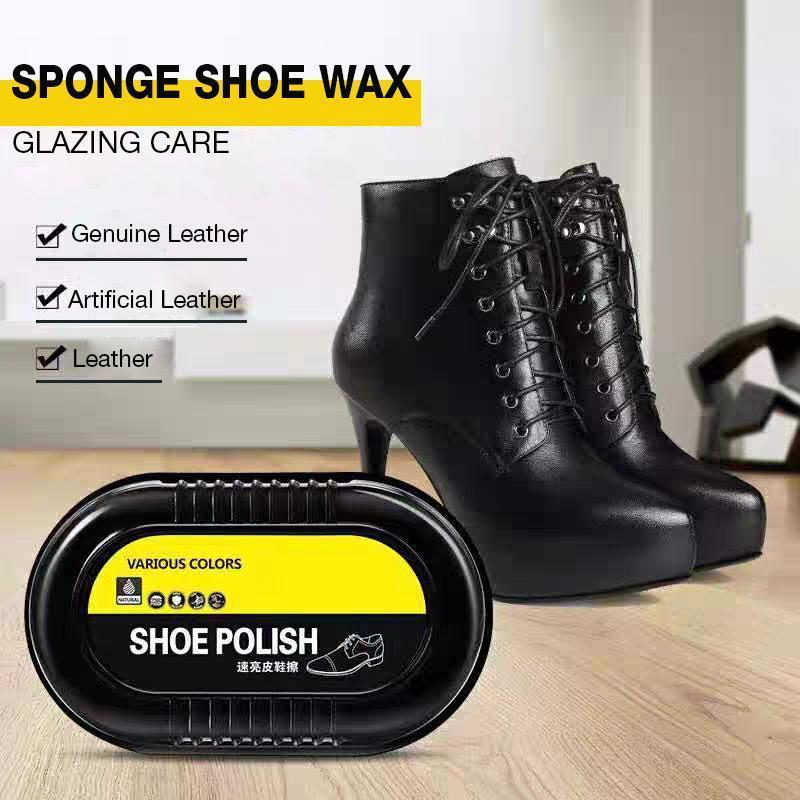 Sponge Shoe Wax Shoe Shine Sponge Instant Shine for Leather Shoes Boots Durable DTT88