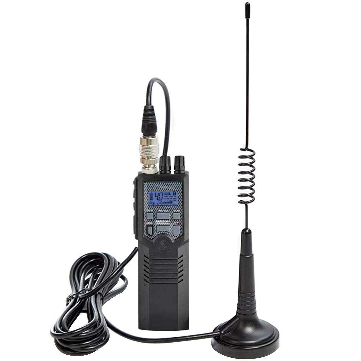 ABBREE CB Antenna 27MHz for Handheld CB Radio Full Kit with Magnetic Base PL-259 /BNC Connector for Cobra Midland Mobile/Car Rad