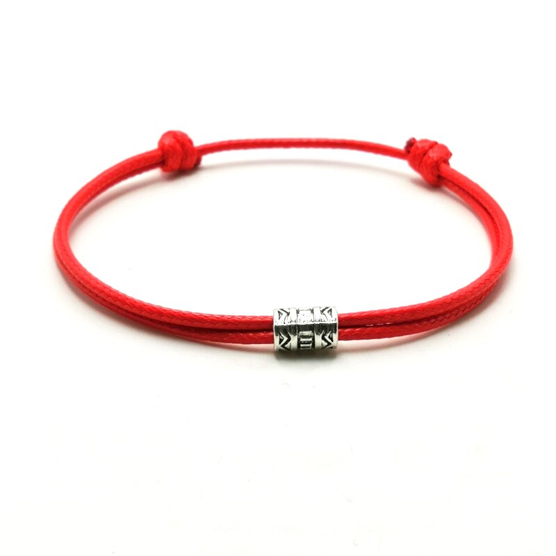 Einstellbar Schwarz Rot Leder Seil Armband Paar Schmuck Handgemachte Geflochtene Charm Armband Frauen Männer Gewinde Schmuck