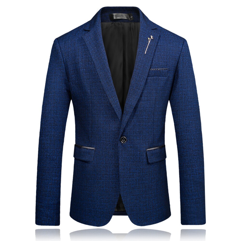 Nice Spring Autumn Business Casual Blazer Suit Jacket Wedding Groom Slim Fit Men Classic Smart Casual Blazer For Male