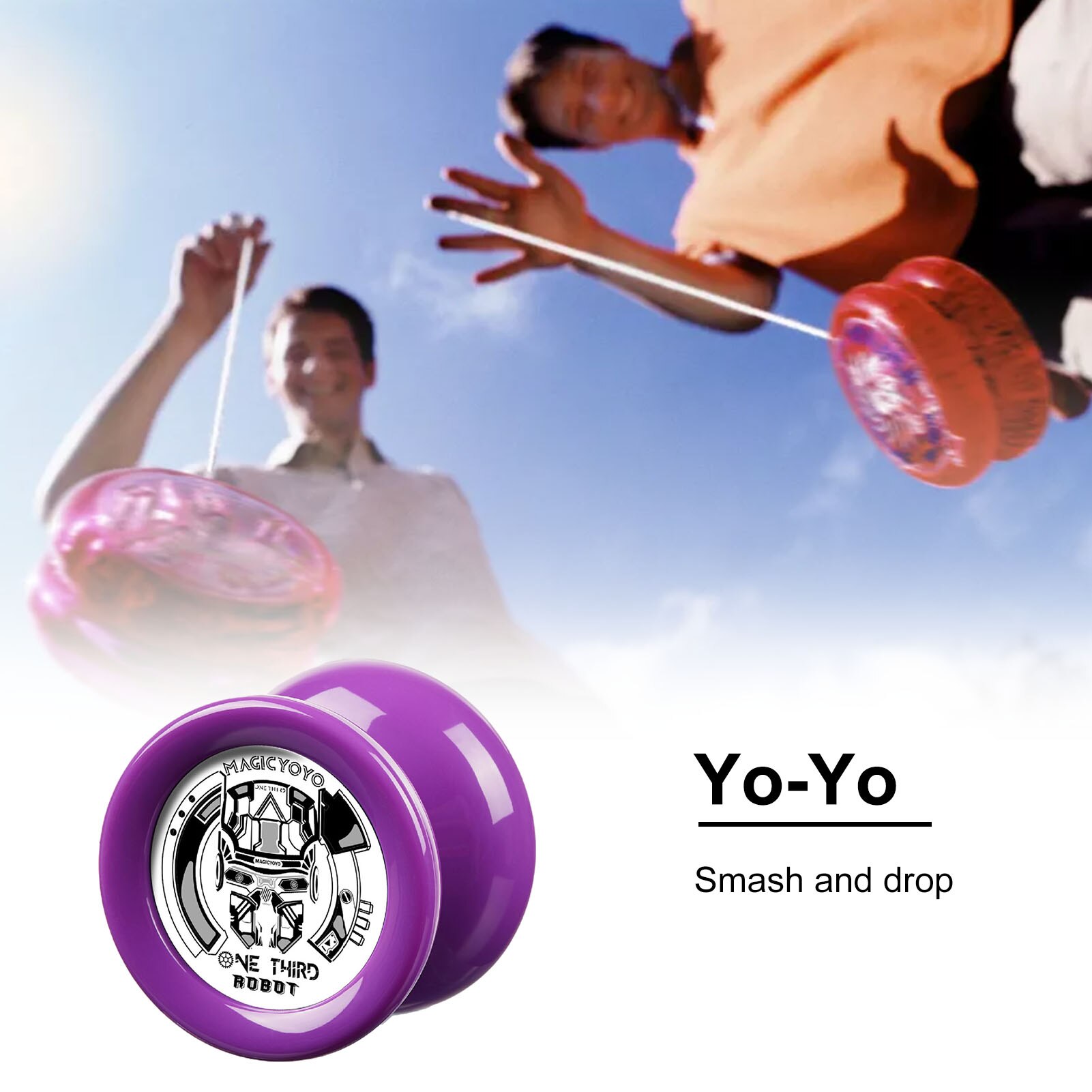 Yoyo Classic Baby Speelgoed D2 Yoyo Bal Professionele U Lager Voor Amateurs Beginners Abs Yo Yo Bal kinderen Klassieke Speelgoed