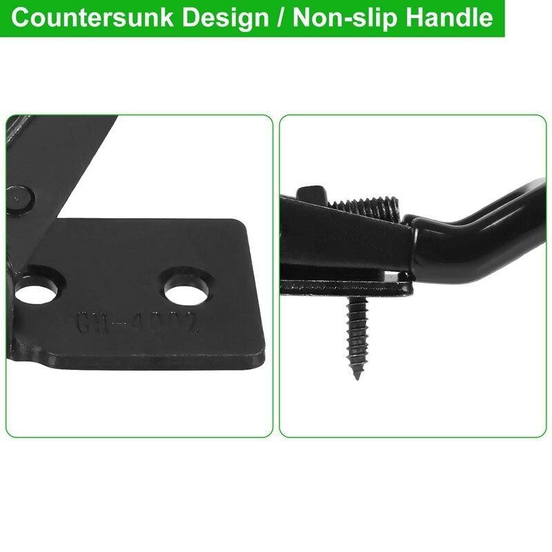 6Pcs Adjustable Toggle Clamp 550 Lbs Holding Capacity Toggle Latch Hasp Clamp GH-4002 Lockable Quick Release Pull Latch Retail