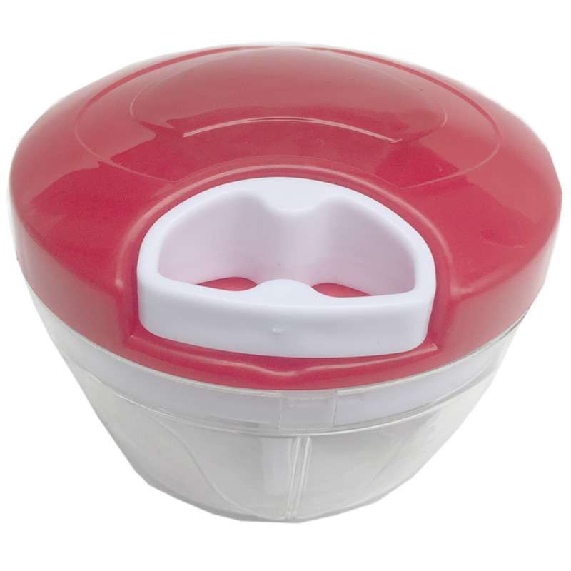 Manual Food Processor Shredder Hand Pull Food Chopper Onion Nuts Grinder Portable Manual Vegetable Kitchen food Meat Chopper Sl: Red