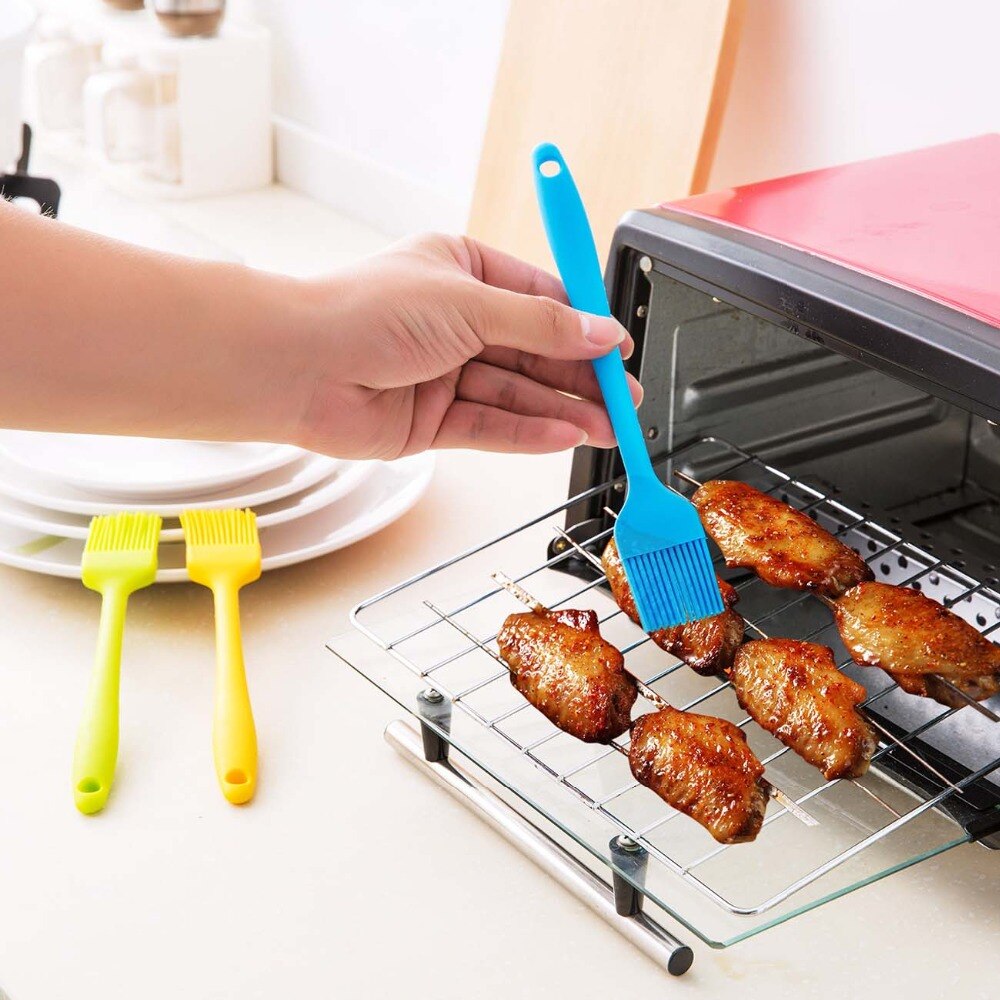 2020 hete 3pc bbq grillborstel siliconen kwast olie saus kwasten brood boter kwast gebraden vlees keuken grill accessoires