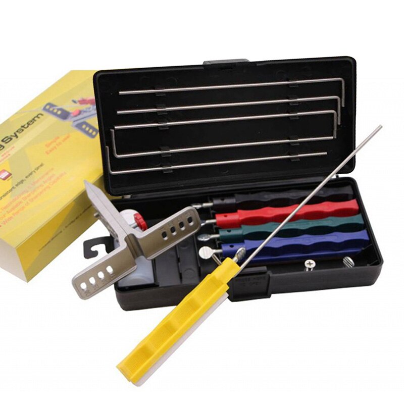 4pcs Whetstone Steel Edge Wicked Lansky Sharpening System Newest Fix Angle Sharpener Portable Kitchen Sharpening Tool Set: 4pcs Whetstone