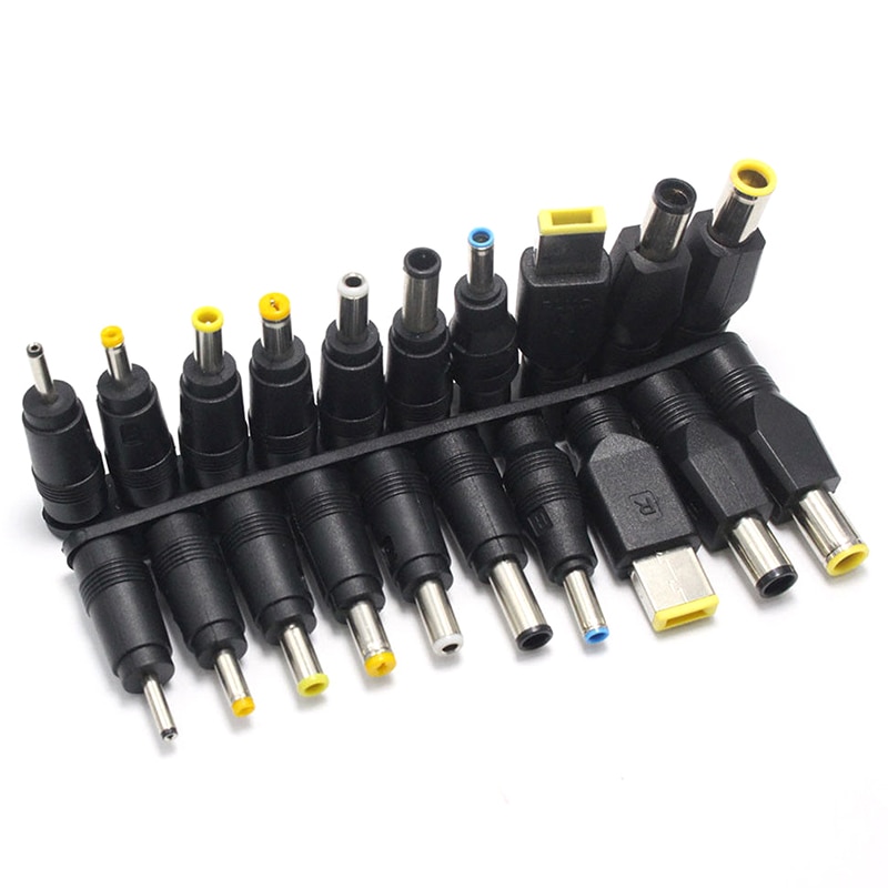 10 embouts prise universelle cc 5.5mm x 2.1mm connecteurs chargeur convertisseur adaptateur pour ordinateur portable