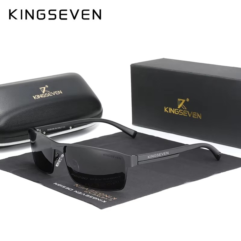 KINGSEVEN Men Polarized Photochromic Sunglasses Women Chameleon Sun Glasses UV400 Anti-glare Driving Square Eyeglasses