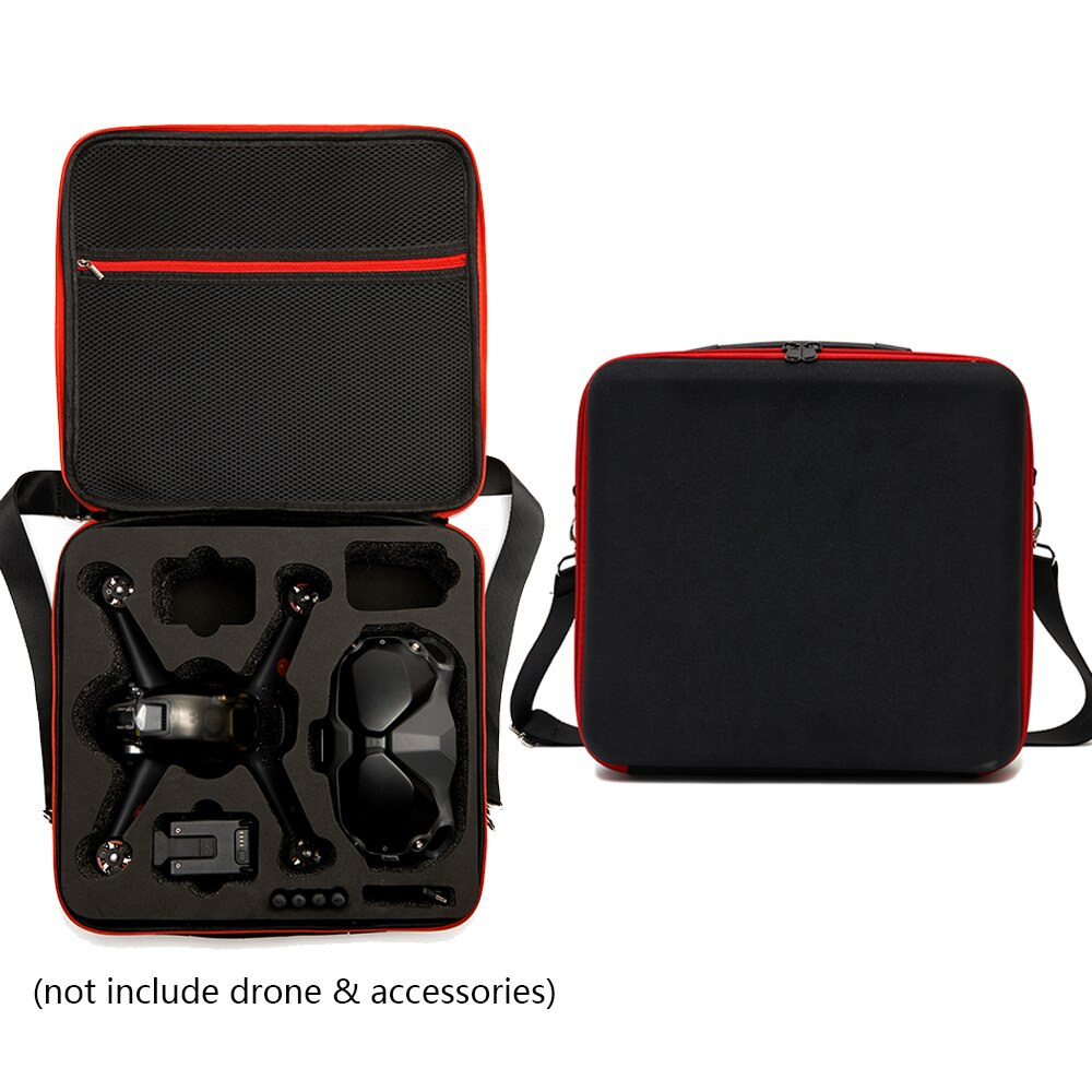 Drone Tas Voor Dji Fpv/Googles V2 Opslag Water Proof Hard Doos Draagbare Geval Handtas Schouder Accessoires Handvat: Black Inner