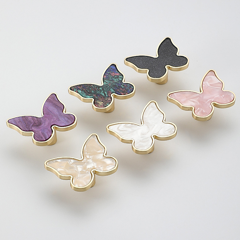 Manijas para cajones, muebles de armario, manijas de cocina para perilla de gabinete, puerta, cajón, muebles, manija en forma de mariposa