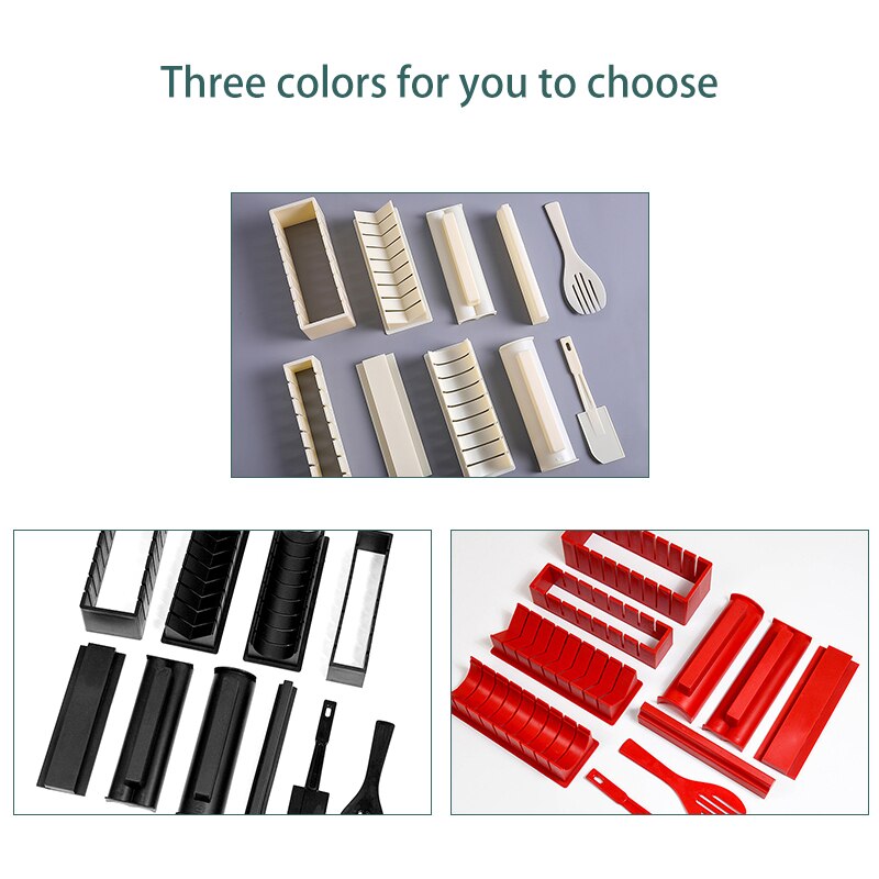 Ustensile de cuisine pour Sushi rapide, rouleau de riz, moule, outils pour rouler la viande végétale, Kit de fabrication de Bento Onigiri Nori, ensemble de cuisson