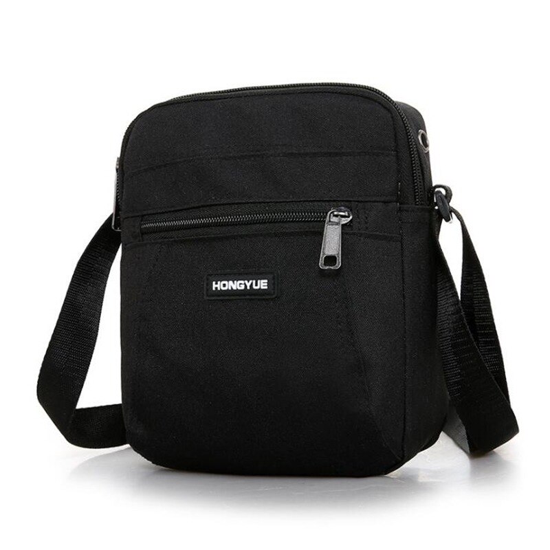 Herren Bote Tasche Umhängetasche Schulter Taschen Reisetasche Mann Geldbörse Kleine Schlinge Pack für Arbeit Geschäft: Schwarz