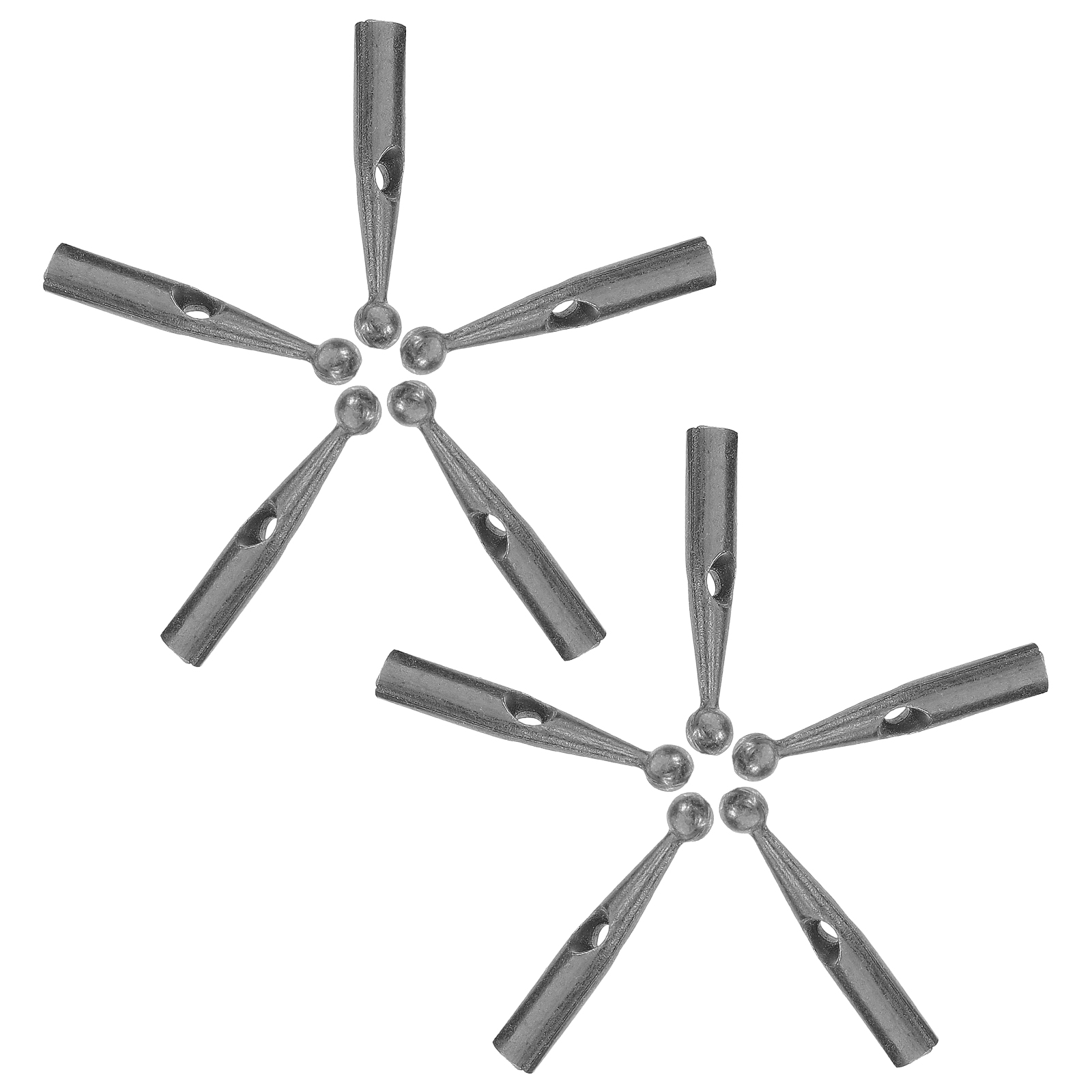 10 stück robuste metall-ersatzkappen für sonnenschirme, inklusive klappspitzen.