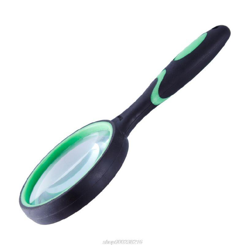 Green 10 Times Portable Handheld High Definition Reading Magnifier Glass Eye Loupe Lens Reading Book Newspaper D10 21