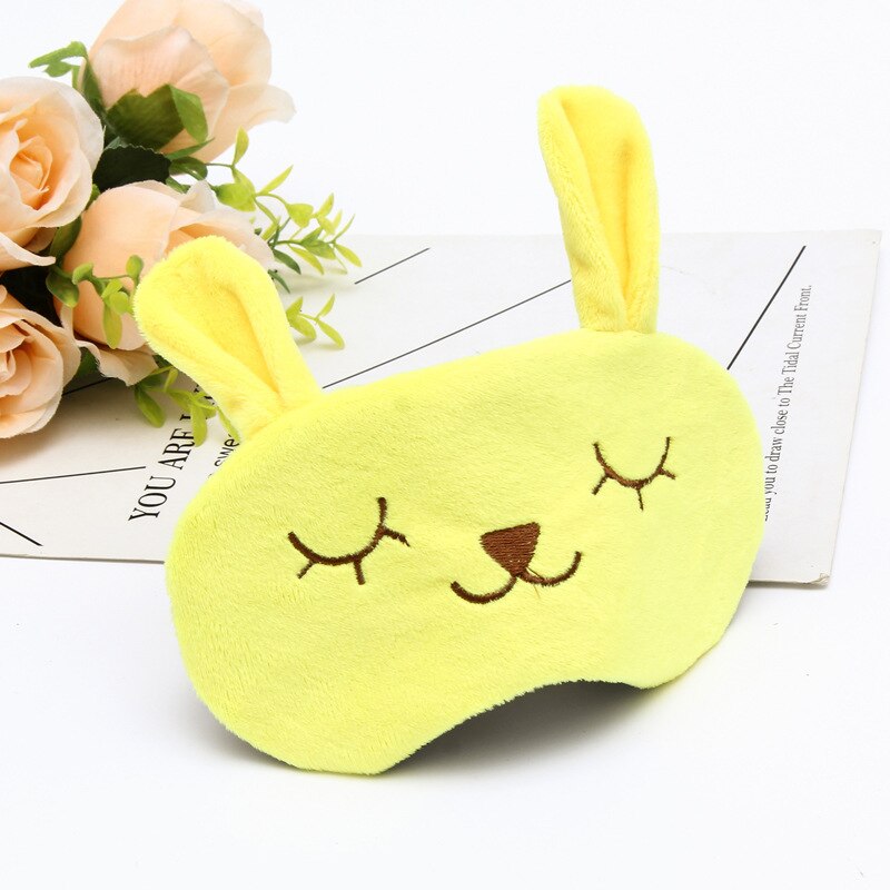 Máscara antifaz para dormir de dibujos animados para niños, bonita y Divertida máscara para dormir, banda para sombra de ojos para niños, ayudas para el sueño, parche para descanso de ojos con bolsa de hielo