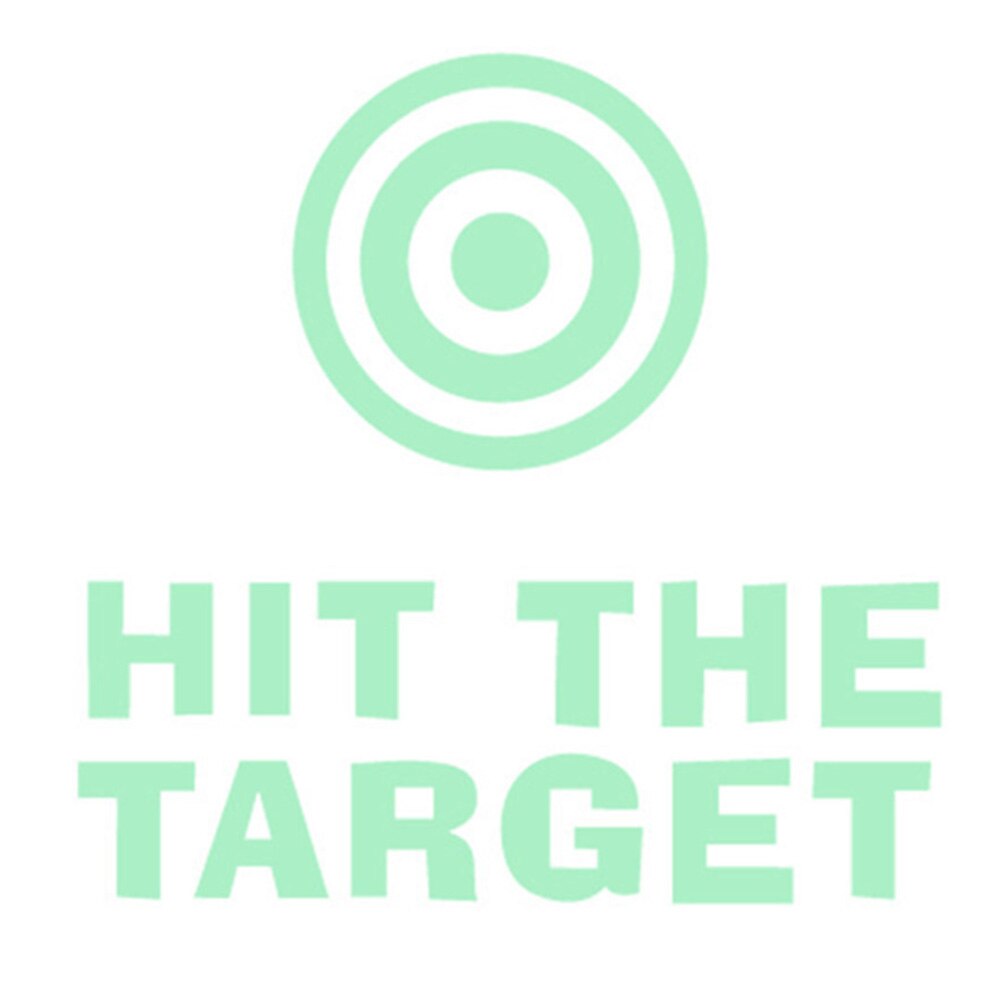 1 Pc Diy Bathroom Toilet Luminous Paste Stickers Hit The Target Pattern Emitting Fluorescent Toiletry Poster Home Decor