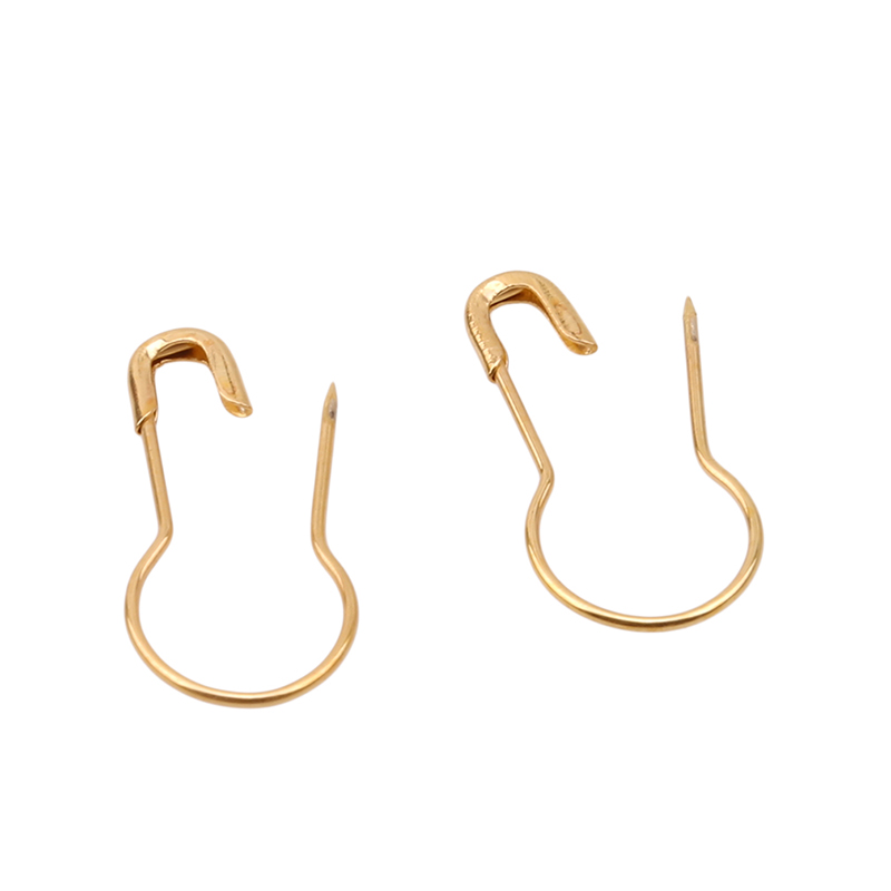Épingles en forme de poire en acier, vêtement gourde épingle de sûreté Hangtag joint métal noir or argent couleur bricolage outils de couture accessoire