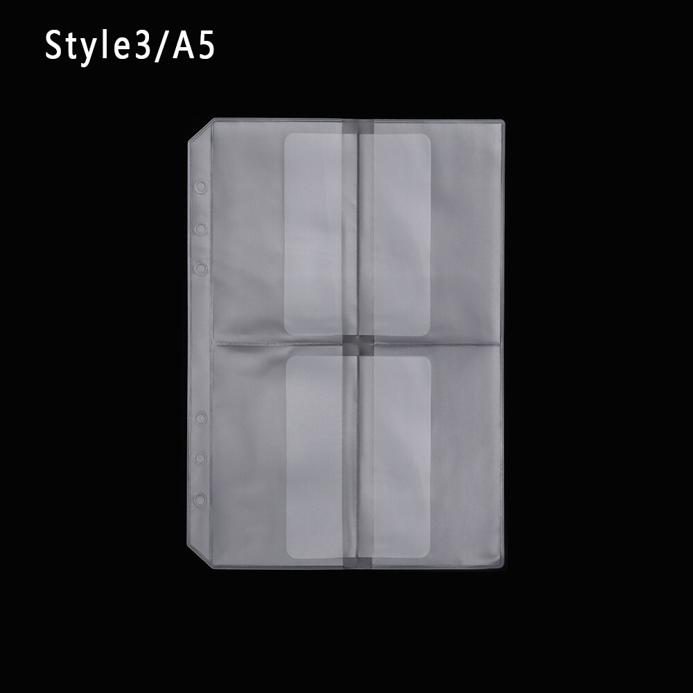 3 stk./parti  a4 størrelser gennemsigtig l fold dokumentlomme papirpose seddel fil pose lommemappe kontor virksomhedsbrug fil pose: Stil 3