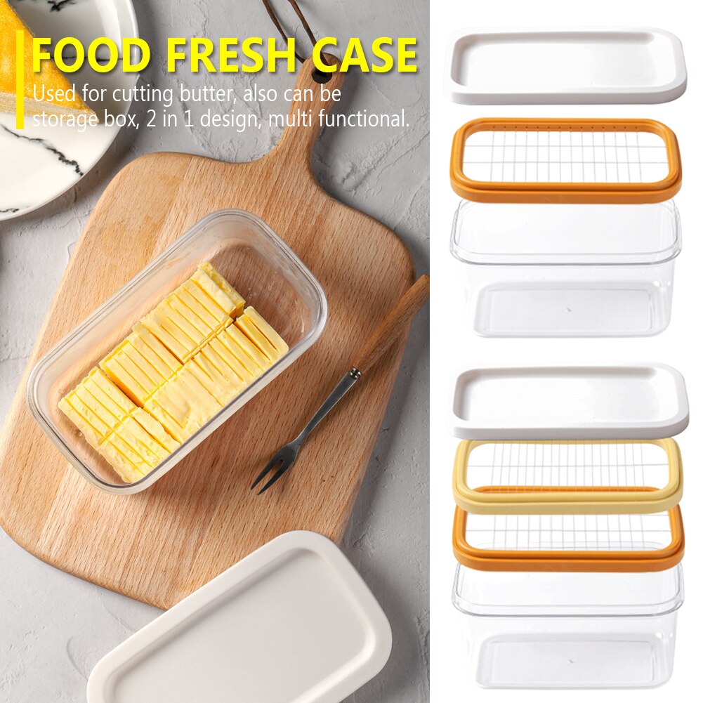 Picknick Boter Thuis Clear Container Bakken Tool Verzegeld Voedsel Opbergdoos Behoud Koelkast Keuken Houden Verse Rechthoekige