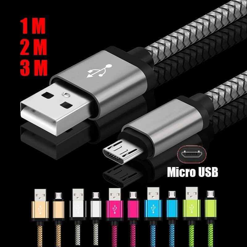 1pc Nylon Micro USB Kabel Für Android Für Samsung Für Xiaomi Für Huawei Für Vovi Oppo Schnelle Ladegerät USB kabel Handy