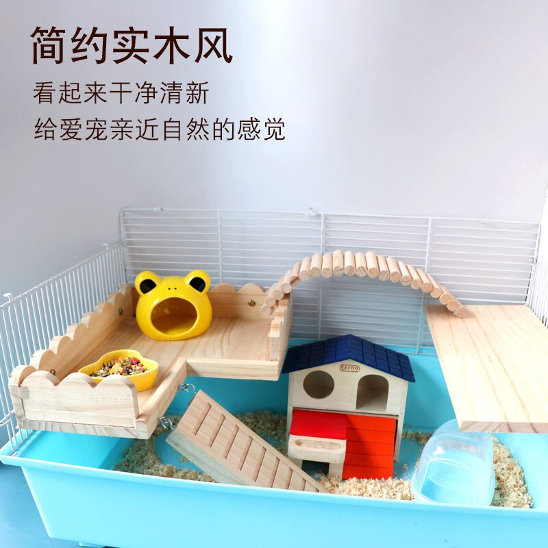 Platforma chomika ze schodami wiewiórki jeż smoczy kot taca równowaga złoty niedźwiedź z litego drewna pedał zabawka dla chomika drugie piętro