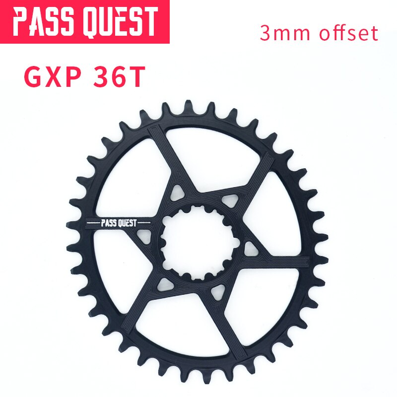 Pass quest gxp mtb ovaal crankstel smal breed kettingblad fiets fiets kettingblad/kettingblad 6mm offset 32-38t: 36t