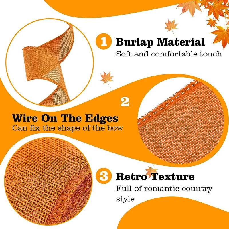 10 meter 63mm säckvävsband trådband enfärgat tygband för gör-det-själv-pyssel julklappsband krans festdekor