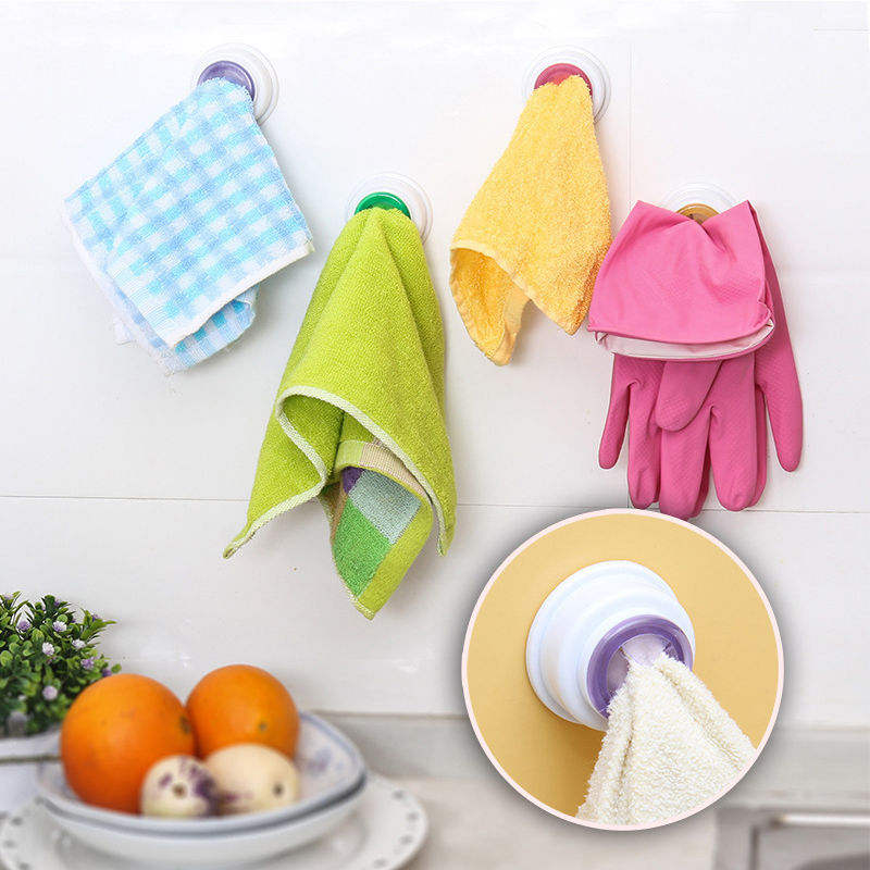 Eco-Friendly Wall Hooks Self-adhesive Multi-use Cloth Clip/lazy Towel Hook No Drilling Installation, Self Adhesive Kitchen Hooks