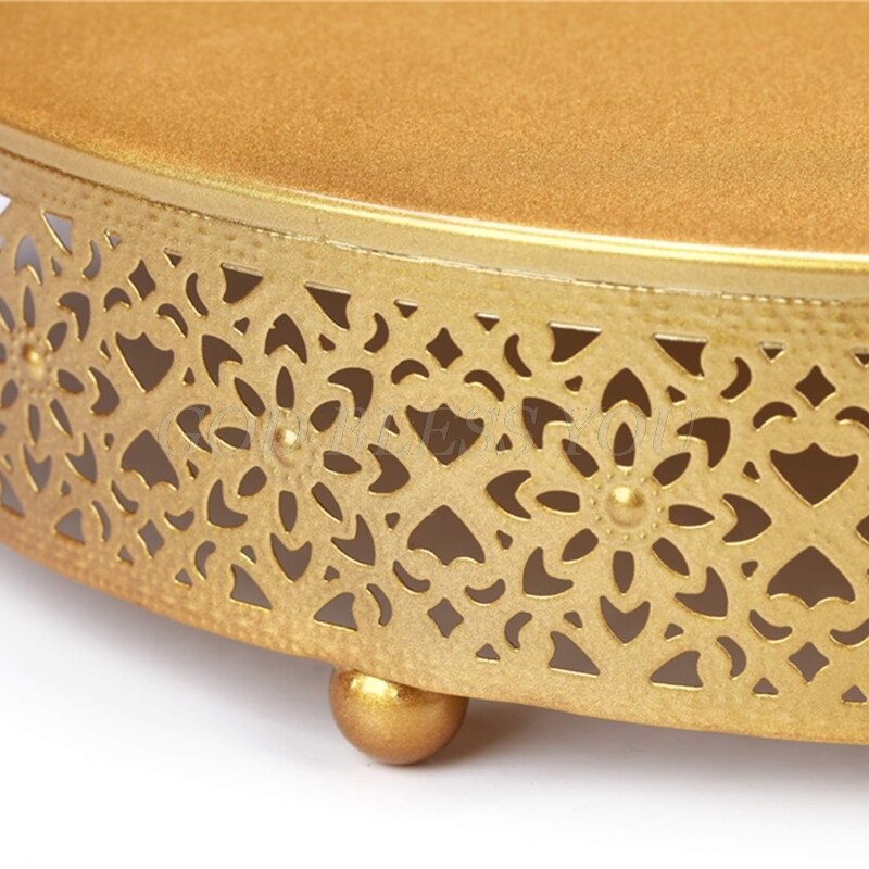 Hochzeit Kuchen Stehen Dekoration Party Spiegel Tablett Nachtisch Galvanisieren Gold Cupc ake Tisch Heimat Anzeige-Werkzeug