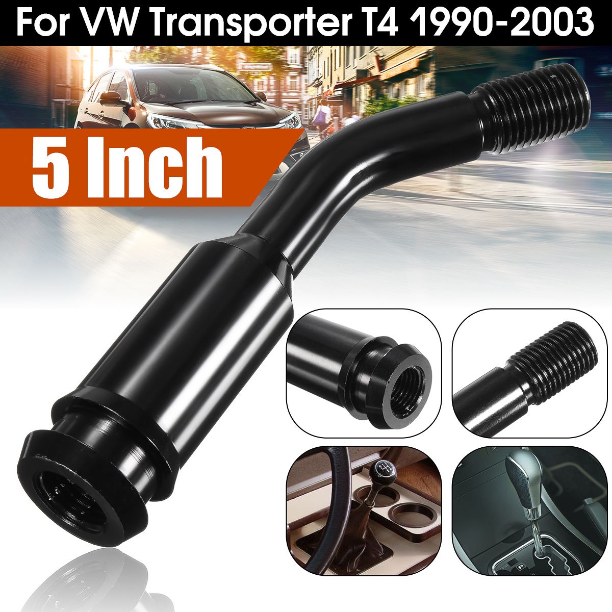 Auto versnellingspook hendel 5 gebogen gebogen verlengstuk voor vw transporter  t4 1990-2003