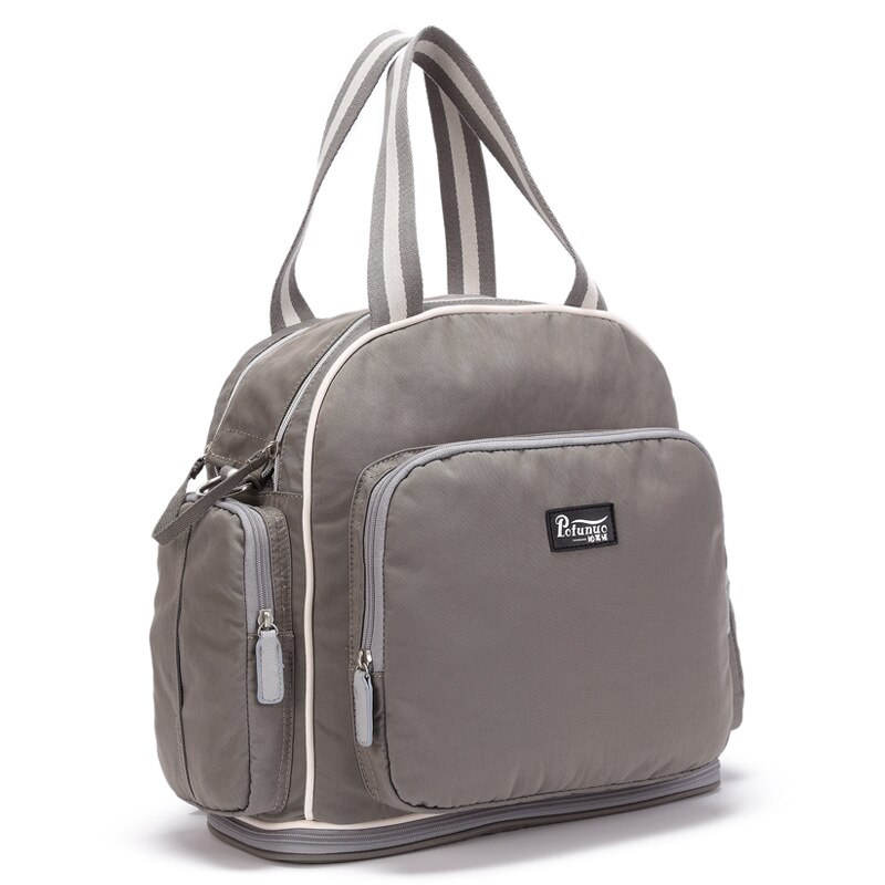 Sac à langer USB pour maman, sac à dos de de grande capacité pour bébé, sac de voyage de styliste pour soins de bébé: Light Gray