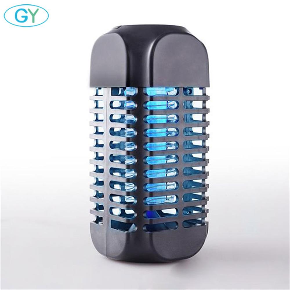 2W DC5V USB zasilany elektroniczny zabójca komarów lampa, czarny biały kryty latające owady łapka na owady środek odstraszający komary eliminator: czarny