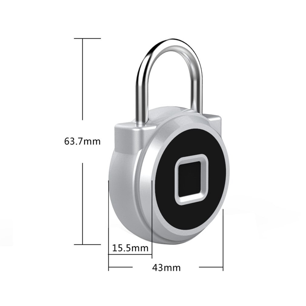 Usb-laddning fingeravtryckshänglås smart stöldskydd nyckellöst fingeravtryckslås  p10 för verktygslåda lagerskåp cykel