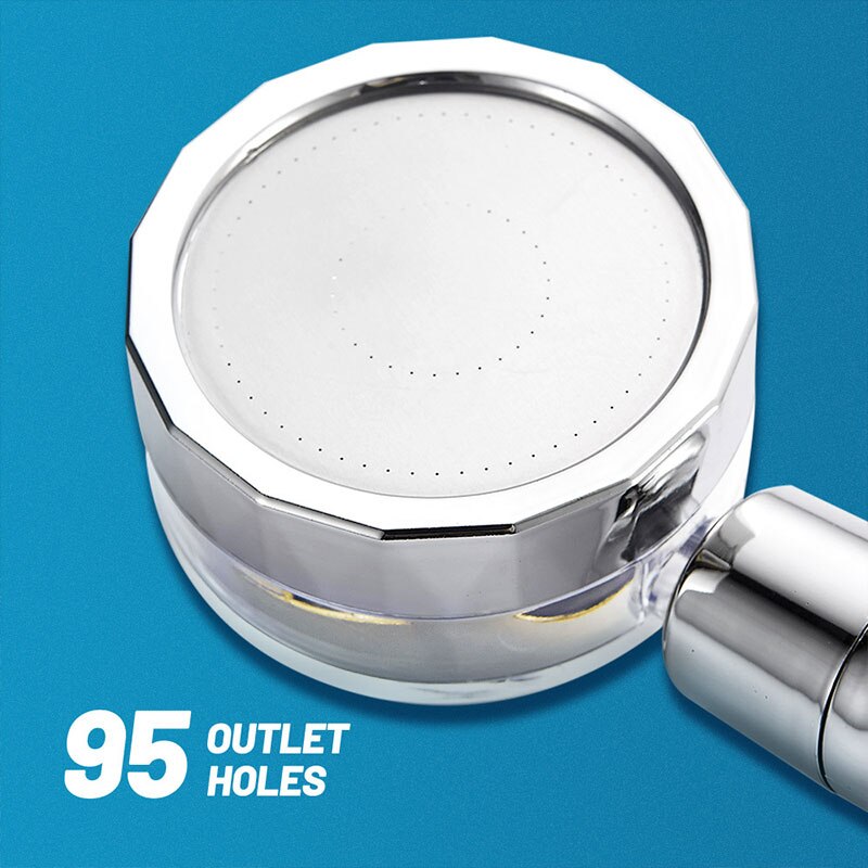 Propeller Douchekop Hoge Druk Set 360 Draaien Golden Fan Turbocharge Pure Neerslag Helix Eco Douche Waterbesparing Douche