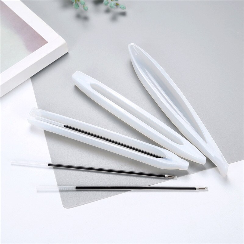 Stylo coquille Transparent Silicone moule stylo à bille résine époxy moulage moules maison artisanat ornements faisant des outils moule