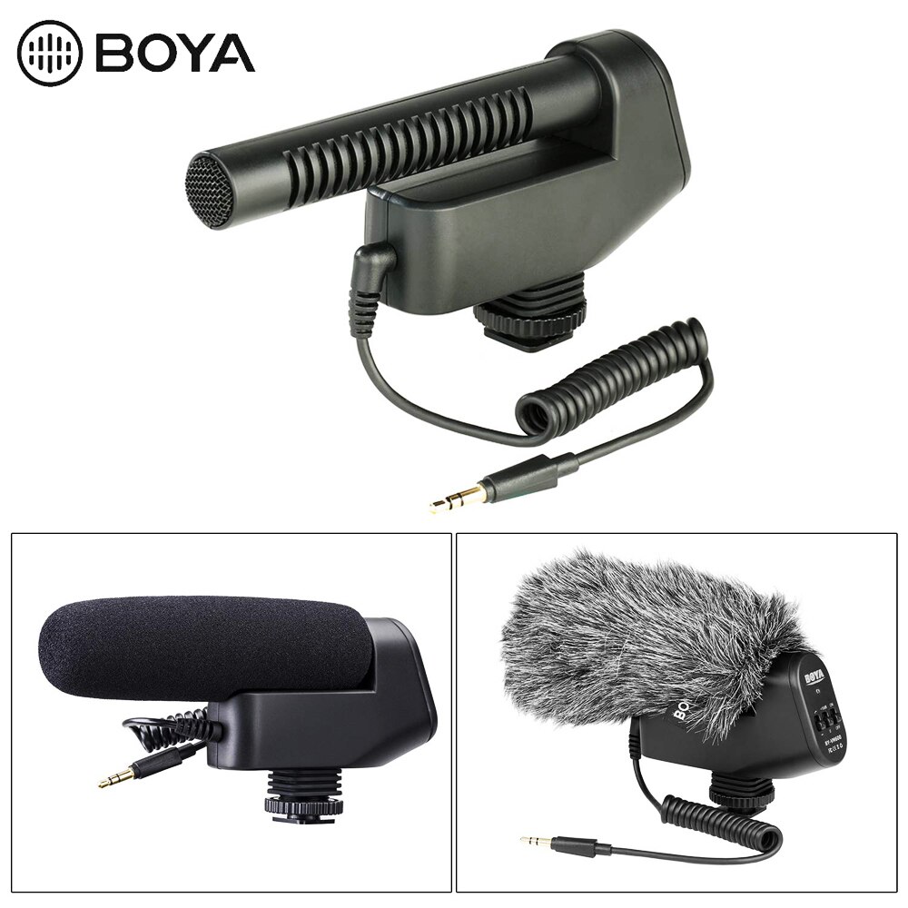 Boya BY-VM600 Cardioid Directionele Condensator Microfoon Mic Voor Canon Sony Nikon Pentax Dslr Camera: Default Title