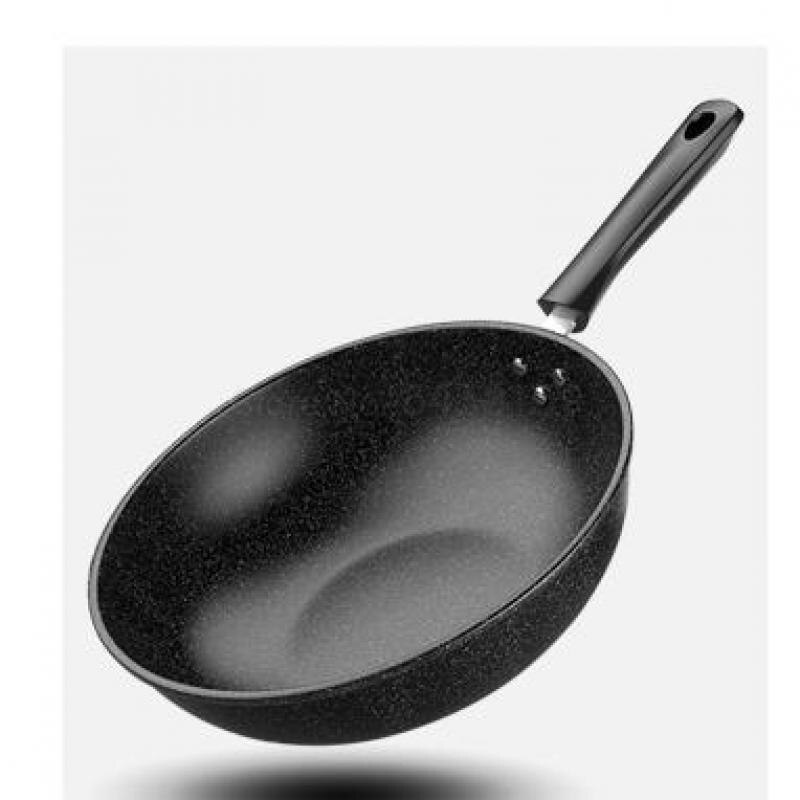 Stenen wok antiaanbak wok multifunctionele kookpot inductiekookplaat pan huishoudelijk gasfornuis voor pot