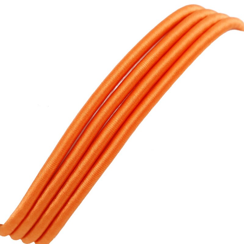 Product Zijde Sieraden Koord met Holle Rubber voor Sieraden Maken DIY Craft Accessoires Nceklace Armband Bevindingen 45 cm/lot: Orange Red