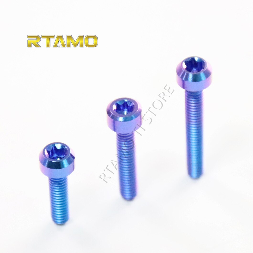 Titanium Bolts M4X15/20/25mm Torx Head Cap Stigma Screws for Car,Bicycle and Motorcycle Parts: Purple / M4X20