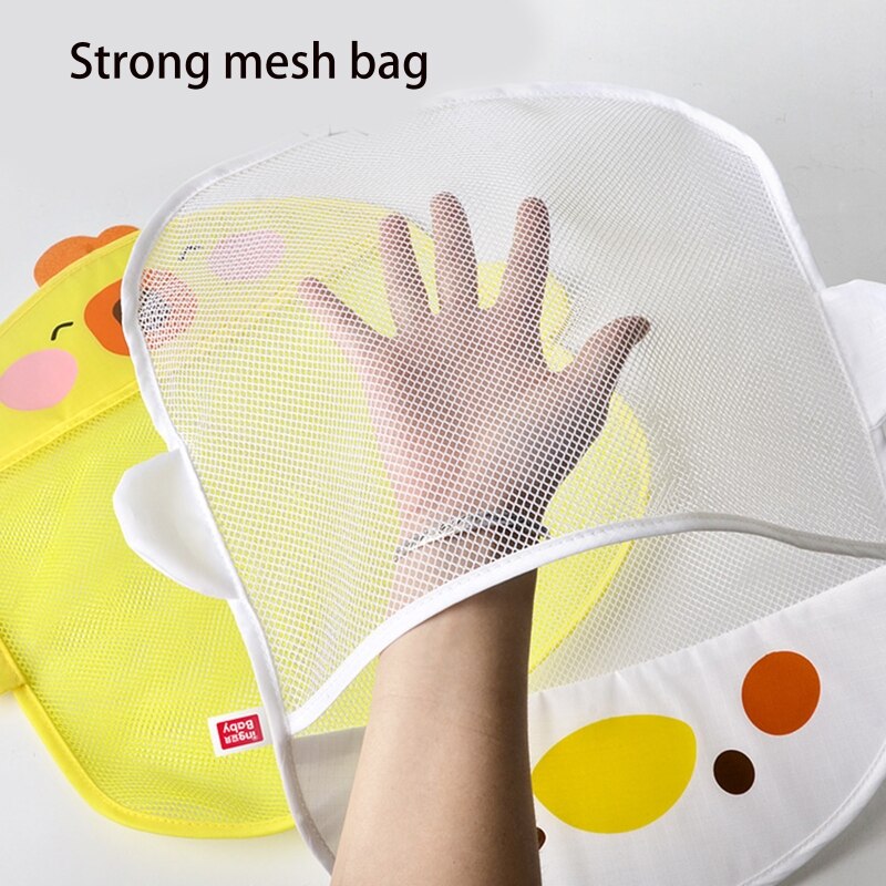 Net Mesh bag for kids Bath Toys Toddler Bath Toy White/Yellow Duck with Hook Storage Bag for Kids Toiletries игрушки для детей